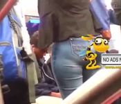 Touching ass in nyc metro