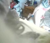 Mom masturbating in bed room caught by nasty son